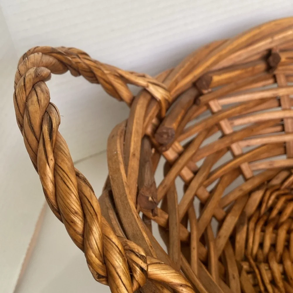 Vintage Chucky Wicker Basket 13” W x 5 1/2” D